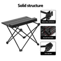 Weisshorn 3pc Camping Table Chair Set Folding Aluminium Outdoor Picnic