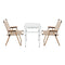 Weisshorn 3pc Camping Table Chair Set Folding Aluminium Portable