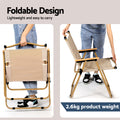 Weisshorn 3pc Camping Table Chair Set Folding Aluminium Portable