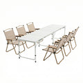 Weisshorn 7pc Camping Table Chair Set Folding Aluminium Portable