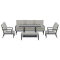Gardeon 7-Seater Outdoor Aluminium Sofa Furniture Set Table Chairs