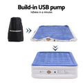 Weisshorn Air Mattress QUEEN 46cm Inflatable Bed Cube