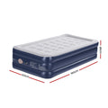 Weisshorn Single Air Mattress 46cm Inflatable Bed Cube