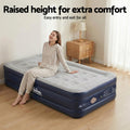 Weisshorn Single Air Mattress 46cm Inflatable Bed Cube