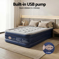 Weisshorn Single Air Mattress 46cm Inflatable Bed Cube
