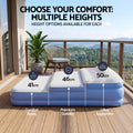 Weisshorn Queen Air Mattress with Rechargeable Cordless Pump 41cm
