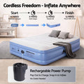 Weisshorn Queen Air Mattress with Rechargeable Cordless Pump 50cm