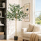 Artiss 150cm Artificial Eucalyptus Tree with Realistic Textured Leaves for Indoor Home Office Decor