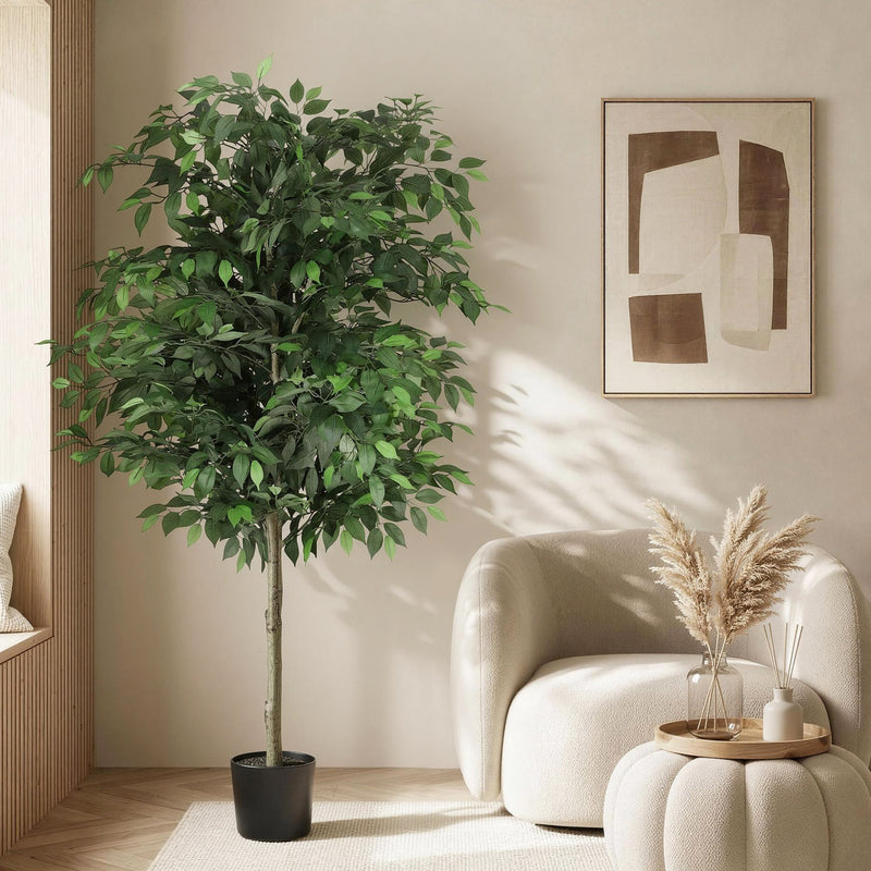 Artiss 180cm Artificial Ficus Tree Fake Plant Indoor Decor 1.8M