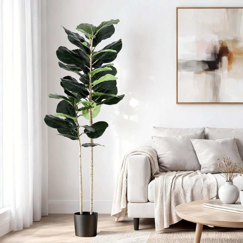 Artiss 150cm Artificial Fiddle Tree Faux Plant Indoor Decor 1.5M
