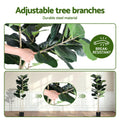 Artiss 150cm Artificial Fiddle Tree Faux Plant Indoor Decor 1.5M