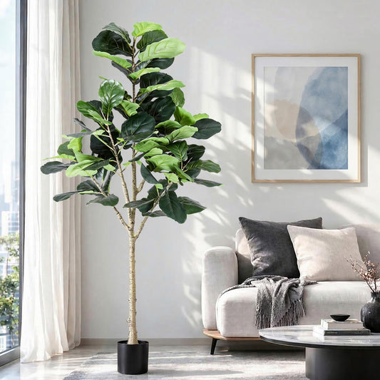 Artiss 180cm Artificial Fiddle Leaf Fig Tree Faux Indoor Plant