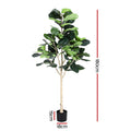 Artiss 180cm Artificial Fiddle Leaf Fig Tree Faux Indoor Plant