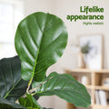 Artiss 180cm Artificial Fiddle Leaf Fig Tree Faux Indoor Plant
