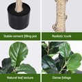 Artiss 180cm Artificial Fiddle Leaf Fig Tree Faux Indoor Plant