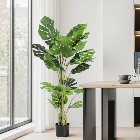 Artiss 140cm Artificial Monstera Tree Faux Indoor Plant Decor 1.4M