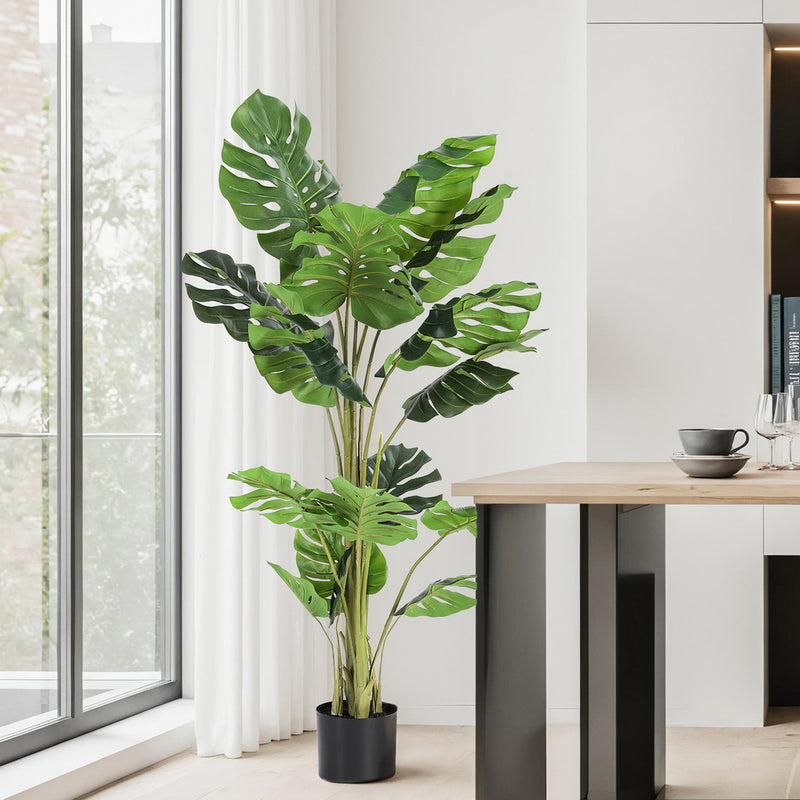 Artiss 140cm Artificial Monstera Tree Faux Indoor Plant Decor 1.4M