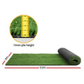 Prime Turf Artificial Grass 1mx10m 17mm Olive Synthetic Lawn