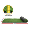 Prime Turf Artificial Grass 1m x 20m 17mm Olive Synthetic Lawn