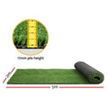 Prime Turf Artificial Grass 2m x 5m 17mm Olive Synthetic Lawn