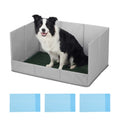 Prime Turf Foldable Dog Grass Potty Pad High Wall Tray for Apartment Balcony RV travel L