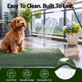 Prime Turf Foldable Dog Grass Potty Pad High Wall Tray for Apartment Balcony RV travel
