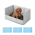 Prime Turf Foldable Dog Grass Potty Pad High Wall Tray for Apartment Balcony RV travel