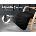 Artiss Rocking Armchair with Footrest Black Nursing