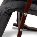 Artiss Rocking Chair Armchair Footrest Nursing Charcoal