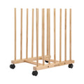 Artiss Wooden Art Drying & Canvas Storage Rack with Caster Wheels for Studio,Galleries,Classroom