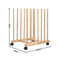 Artiss Wooden Art Drying & Canvas Storage Rack with Caster Wheels for Studio,Galleries,Classroom