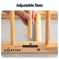 Artiss Wooden Art Drying & Canvas Storage Rack with Caster Wheels for Studio,Galleries,Classroom