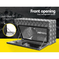 Giantz Aluminium Ute Tool Box Pair w Lock Vehicle Storage Tray