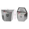 Giantz Aluminium Ute Tool Box Storage Lock Box Trailer Truck