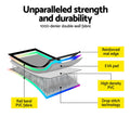 Everfit 1m Air Track Mat Inflatable Gymnastics Tumbling Pump Colourful