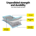 Everfit 1m Air Track Mat Inflatable Gymnastics Tumbling Green