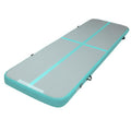 Everfit 3m x 1m Air Track Mat Gymnastic Tumbling Mint Green Grey