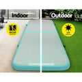 Everfit 3m x 1m Air Track Mat Gymnastic Tumbling Mint Green Grey