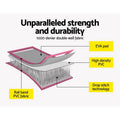 Everfit 3m x 1m Air Track Mat Gymnastics Tumbling Pink Grey