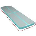 Everfit 4x1m Inflatable Air Track Mat Tumbling Gymnastics Green
