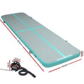 Everfit 4x1m Air Track Mat Inflatable Gymnastics Tumbling Green Pump