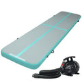 Everfit 4x1m Air Track Mat Inflatable Gymnastics Tumbling Green Pump