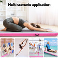 Everfit 4M Air Track Gymnastics Mat Inflatable Pink Tumbling Exercise