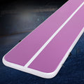 Everfit 4M Air Track Gymnastics Mat Purple Inflatable Tumbling Exercise