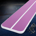 Everfit 4M Air Track Gymnastics Mat Purple W/ Pump Inflatable