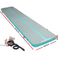 Everfit GoFun 5x1m Air Track Mat Inflatable Gymnastics Tumbling Green