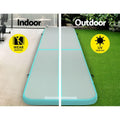 Everfit GoFun 5x1m Air Track Mat Inflatable Gymnastics Tumbling Green