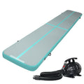 Everfit GoFun 5x1m Air Track Mat Inflatable Gymnastics Tumbling Green