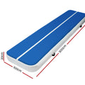 Inflatable Air Track Mat 5m x 1m 20cm Thick Gymnastics Tumbling Blue