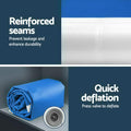 Everfit 5x1m Air Track Mat 20cm Thick Gymnastics Inflatable Blue